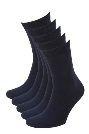 anytime sokken – set van 5 donkerblauw