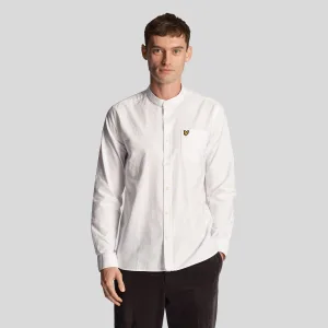 Men’s Lyle And Scott Oxford Grandad Shirt in White