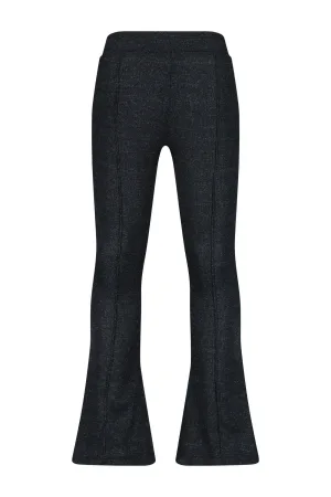 Raizzed flared broek Lara zwart