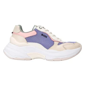 Boss Dames/Dames Noa Leren Hardlooptrainers (Paars)