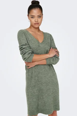 JDY gebreide jurk JDYELANORA groen