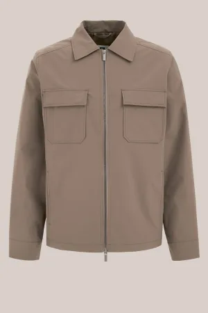 WE Fashion – Heren regular fit jack – Regular fit – Taupe –