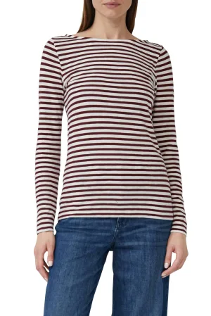 s.Oliver top donkerrood