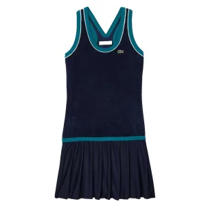 Lacoste Dames/Dames French Terry Slim Dress met gekruiste rug (Blauw)
