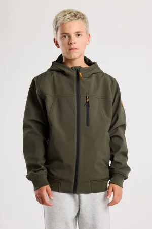 America Today softshell jas herfst groen