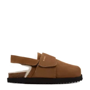 Nubikk suède clogs cognac