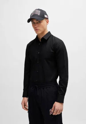 HUGO zakelijk super slim overhemd zwart