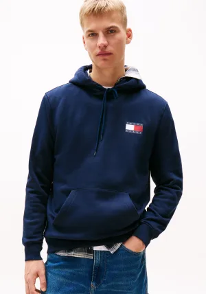 TOMMY JEANS Sweatshirt TJM REG ESSENTIAL FLAG HOOD EXT met bedrukte merklogo op borsthoogte