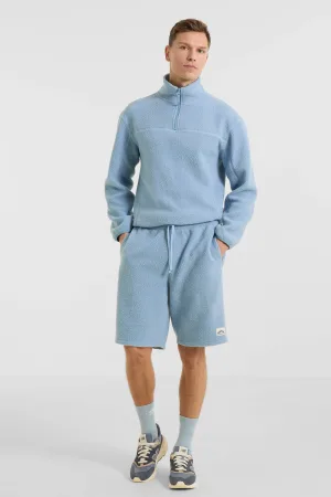 anytime teddy fleece short lichtblauw
