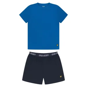 Lyle & Scott Jongens Korte Pyjama Set (Royal Blue/Navy)