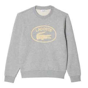 Lacoste Dames/Dames Organic Cotton Fleece Los Sweatshirt (Grijs)