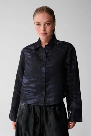 Shoeby blouse donkerblauw