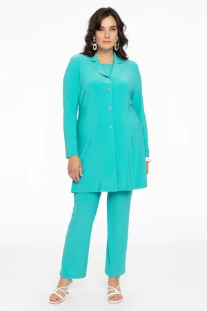 YOEK Plus Size tregging Dolce turquoise
