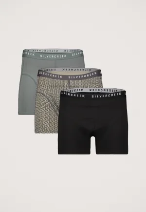 Silvercreek 3-pack Geo Boxershorts