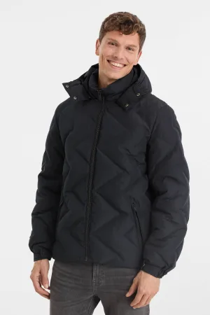 anytime heatseal gewatteerde jas marineblauw