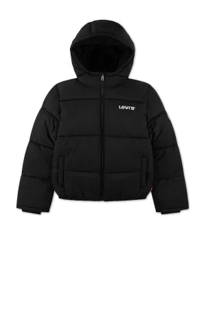 Levi’s gewatteerde jas zwart