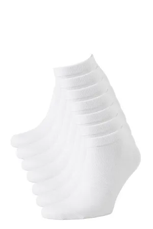 anytime sneakersokken – set van 7 wit