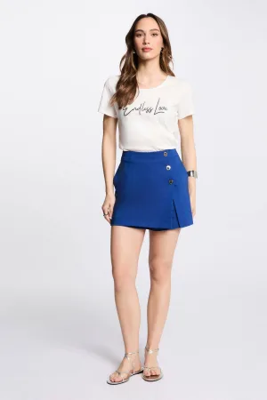 Morgan skort blauw