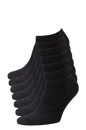 anytime sneakersokken – set van 7 zwart