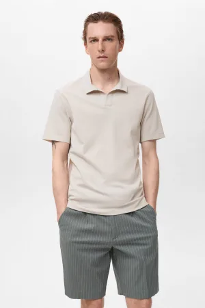 Mango Man slim polo beige