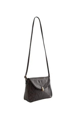 WE Fashion crossbody tas donkerbruin