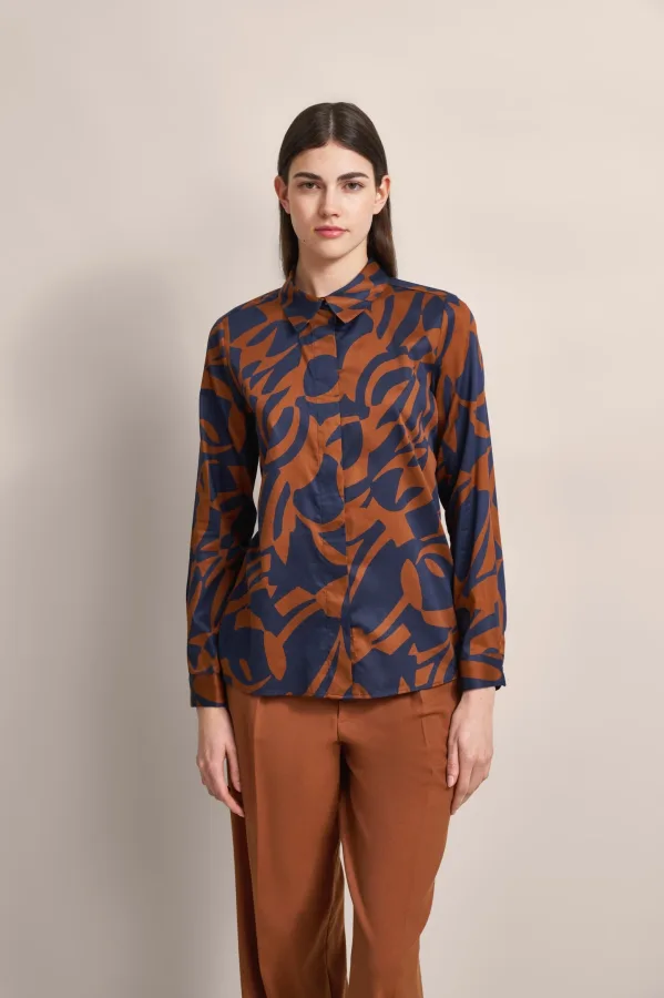 Bugatti Damen Casual blouse met grafische print