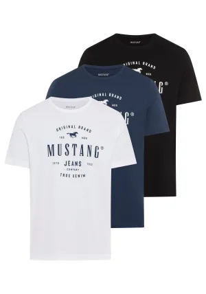 MUSTANG T-shirt (3-delig, Set van 3)
