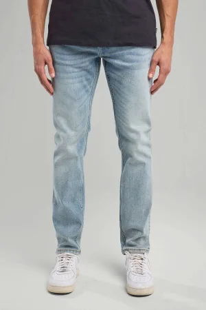 America Today Neil slim fit jeans lichtblauw