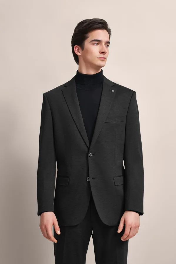 Bugatti Herren Jas met subtiele structuur