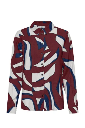 JDY blouse donkerrood
