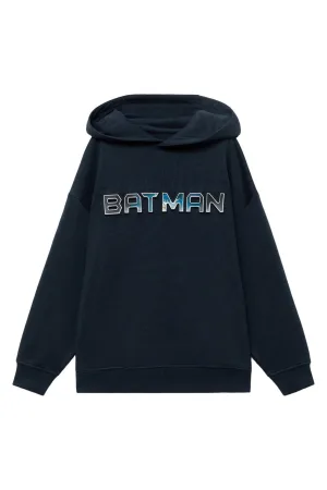 Mango Kids Batman hoodie marine