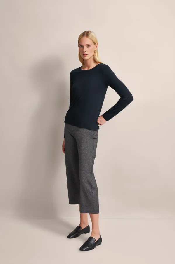 Bugatti Damen Shirt met lange mouwen in zachte modal