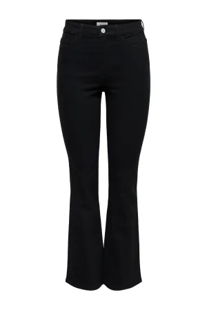 JDY high waist flared jeans black denim