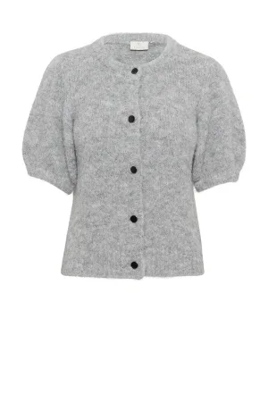 Kaffe wollen gebreid vest grijs