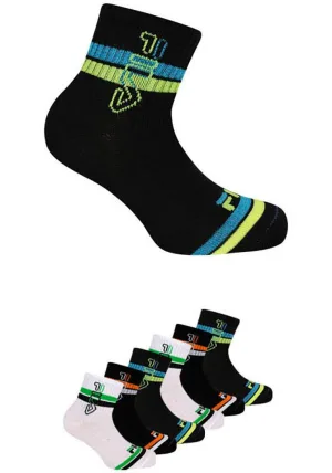 Fila Korte sokken JUNIOR BOY QUARTER SOCKS sportief ontwerp met dynamische strepen (6 paar)