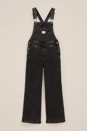 Blue Ridge – Meisjes relaxed fit tuinbroek – Relaxed Fit – Zwart – Katoen –