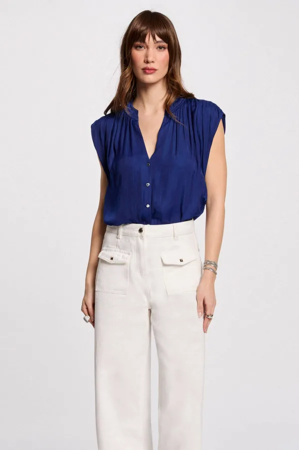 Morgan blouse blauw