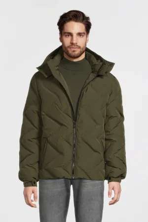 anytime heatseal gewatteerde jas khaki