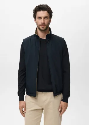 Mango Man bodywarmer donkerblauw