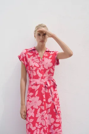 Mango blousejurk roze