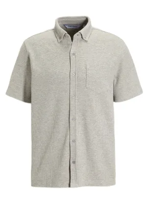 anytime waffle shirt grijs melange