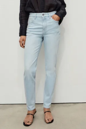 Mango high waist skinny jeans light blue denim