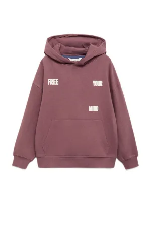 Mango Kids hoodie donkerrood