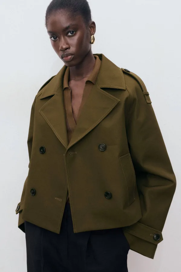 Mango trenchcoat kaki