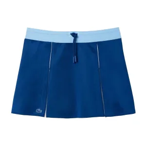 Lacoste Dames/Dames Kleurblok Interlock Verstelbare Rok (Blauw/Wit)