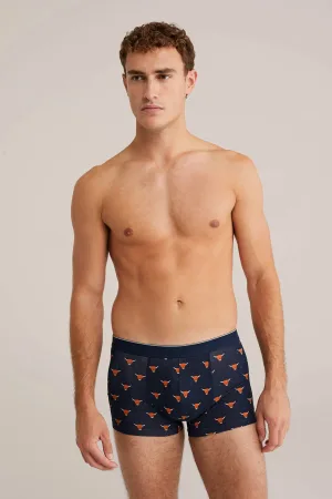 WE Fashion boxershort donkerblauw