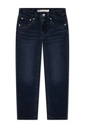 Levi’s straight leg regular waist tapered jeans dark blue denim