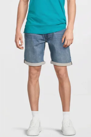 anytime relaxed denim short lichtblauw