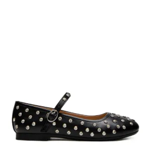 Steve Madden JVinetar ballerina’s zwart met studs