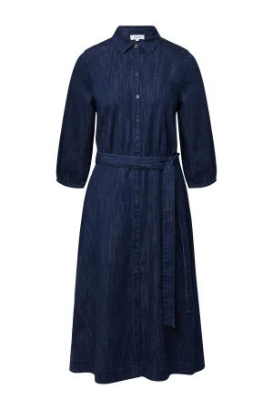 s.Oliver denim spijkerjurk dark blue denim